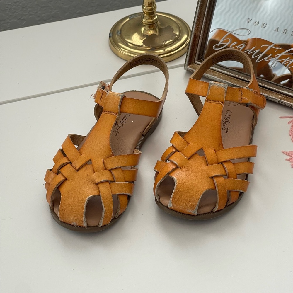 Cat & Jack Kids Vintage Mustard Sandals